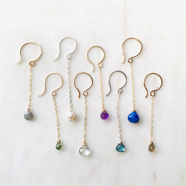 Whisper briolette earring