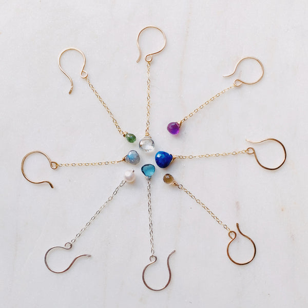 Whisper briolette earring