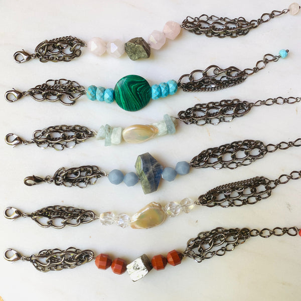 Zola mixed gem bracelet
