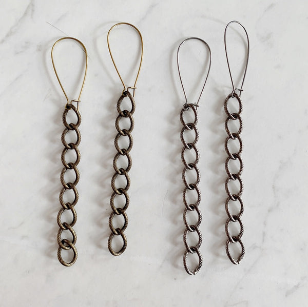 Chain earrings