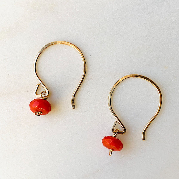 Mini gemstone earring