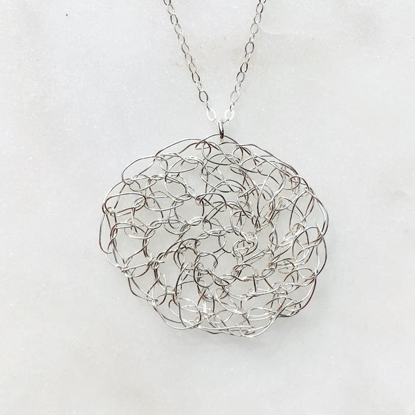 Supernova Crocheted Necklace
