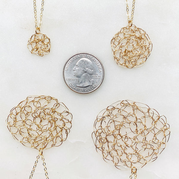 Supernova Crocheted Necklace