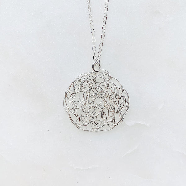 Supernova Crocheted Necklace