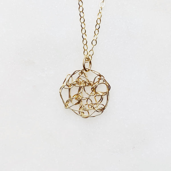 Supernova Crocheted Necklace