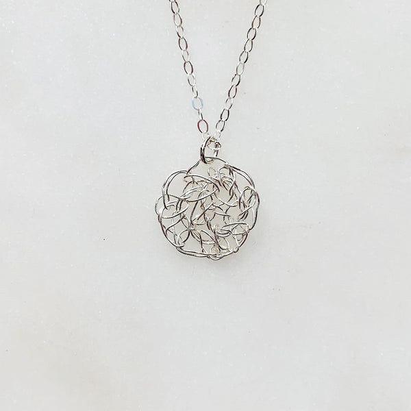 Supernova Crocheted Necklace