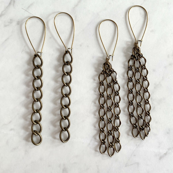 Chain earrings