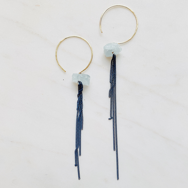 Gemstone Icicle Earring