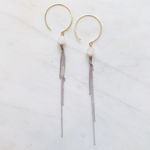 Gemstone Icicle Earring