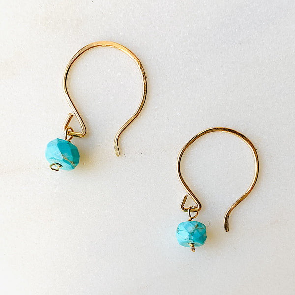 Mini gemstone earring