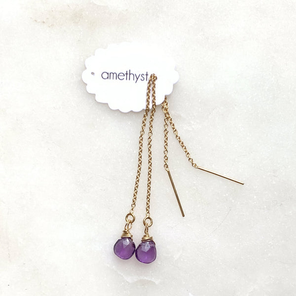 whisper ear thread amethyst