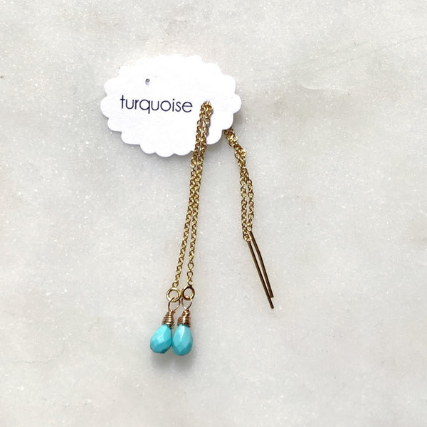 whisper ear thread turquoise