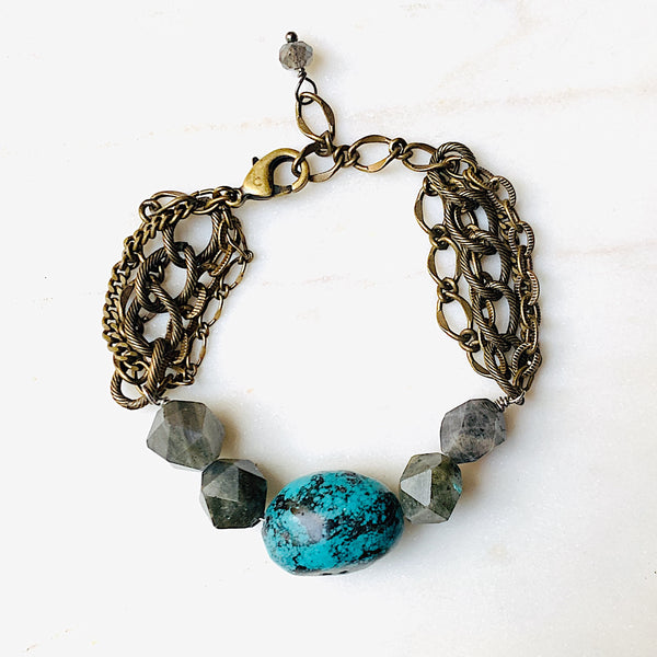 Zola mixed gem bracelet