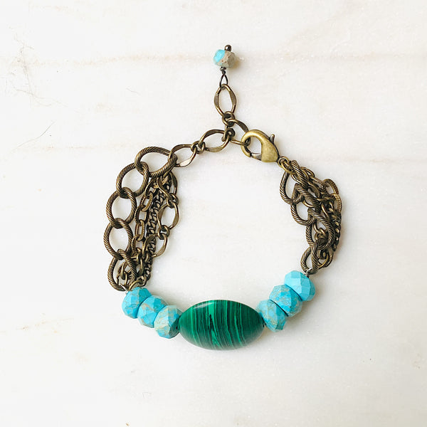 Zola mixed gem bracelet