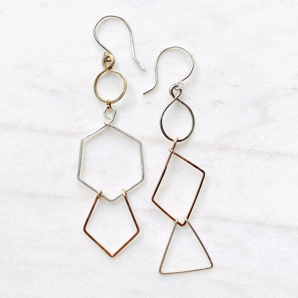 Natasha multi piece earrings