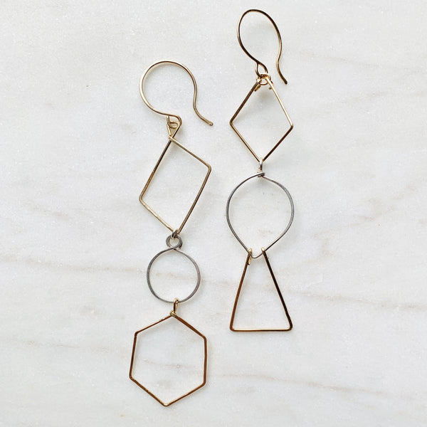 Natasha multi piece earrings
