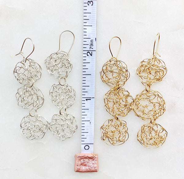 Supernova Triple Crochet Earrings