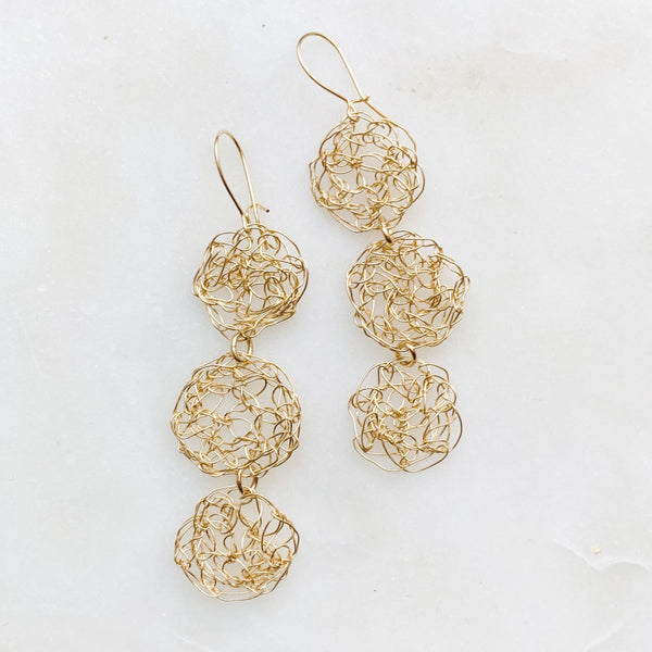 Supernova Triple Crochet Earrings