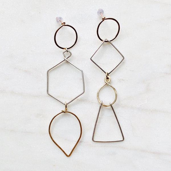 Natasha multi piece earrings