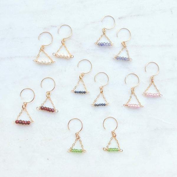Whisper triangle earring