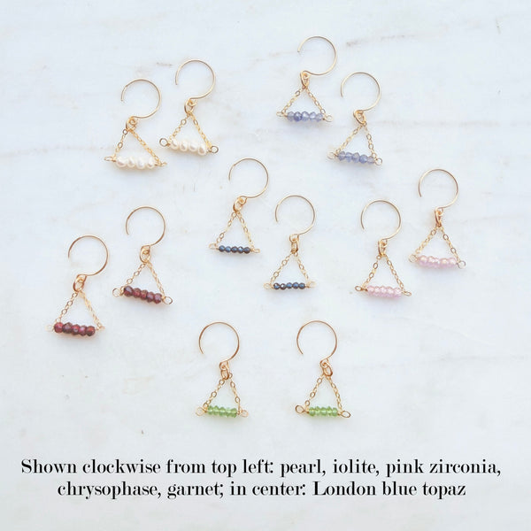 Whisper triangle earring