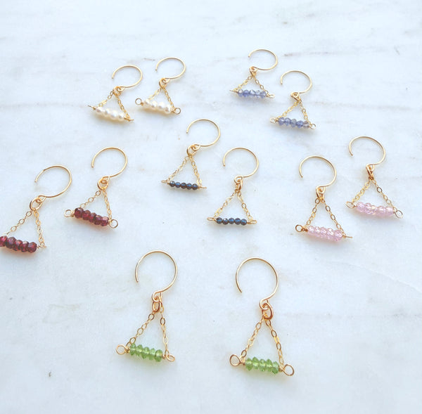 Whisper triangle earring