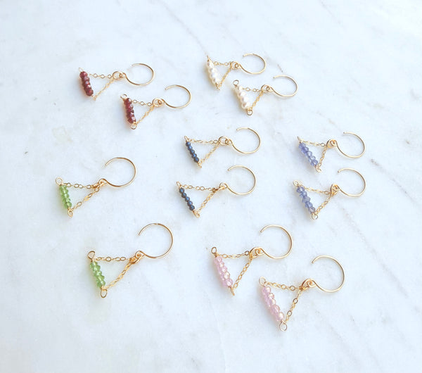 Whisper triangle earring
