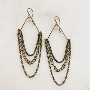 Draped Chain earrings