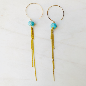 Gemstone Icicle Earring